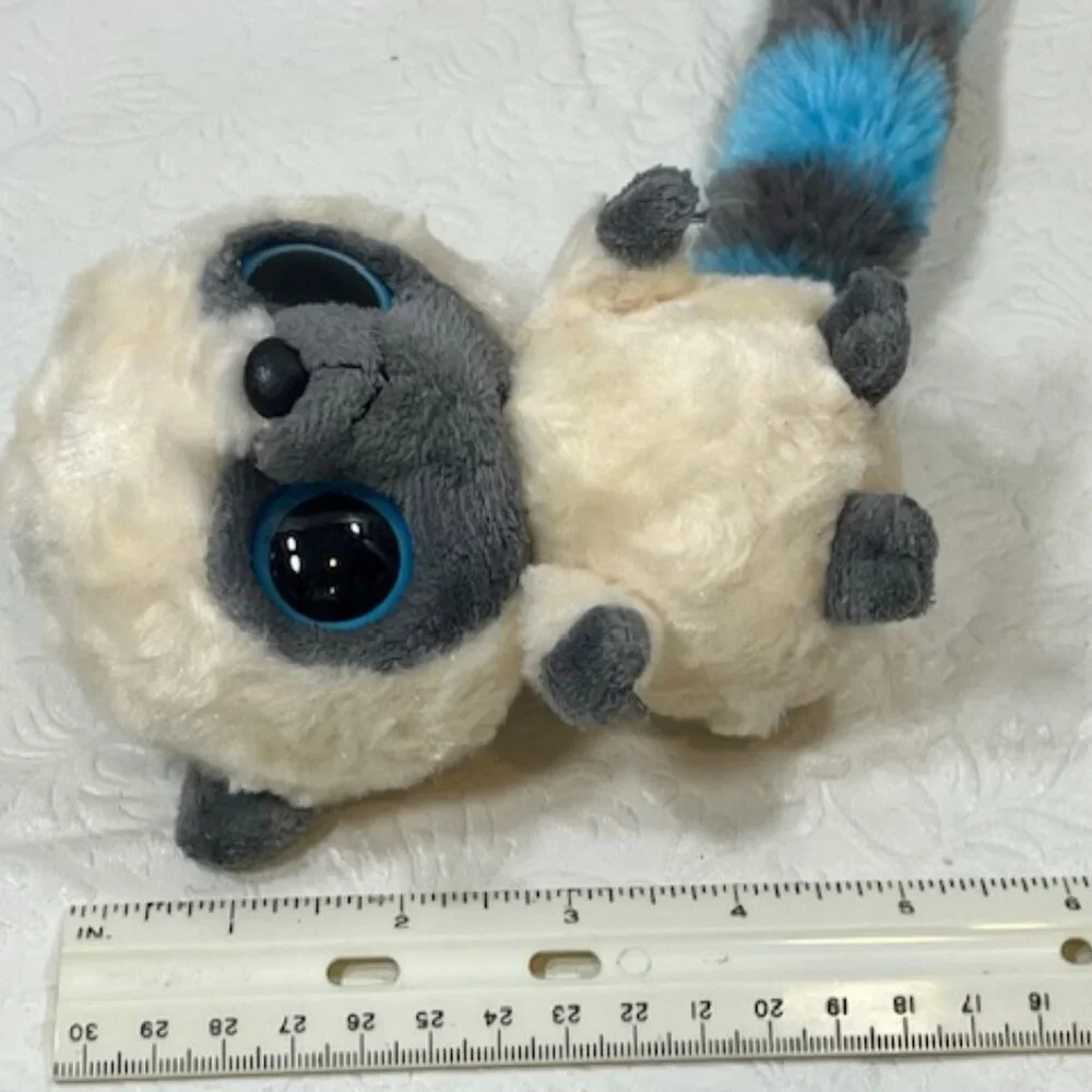 Yoohoo & Friends Ivory/Gray Lemur Long Tail Plush Soft Stuffed Animal Toy 5" - Picture 9 of 10